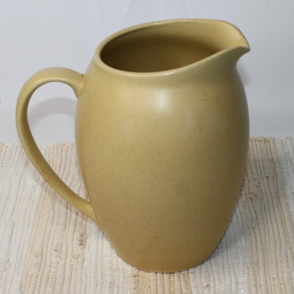 VTG NORITAKE COLORWAVE YELLOW WATER ICE PITCHER STONEWARE 56oz SPECKLED 8491 - Picture 5 of 15